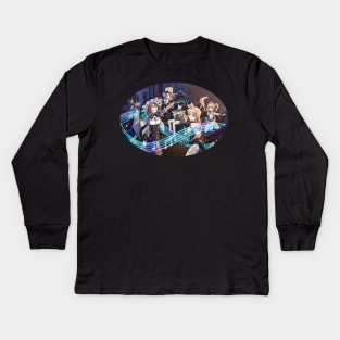 Genshin Impact Party Kids Long Sleeve T-Shirt